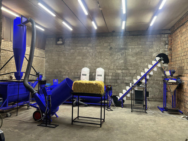 Linie de granulare a paielor LGS 200 cu ambalaj