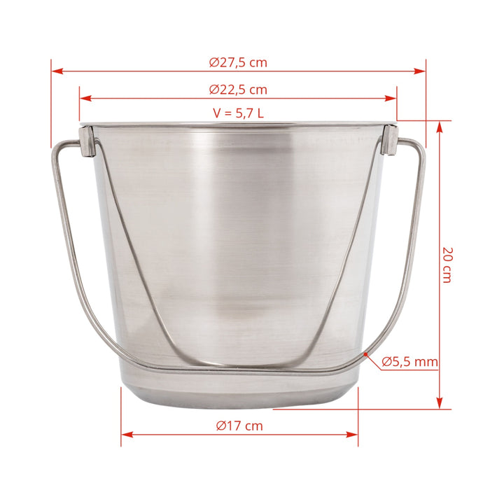 Găleată din inox, 5,7 litri | Tehno-MS