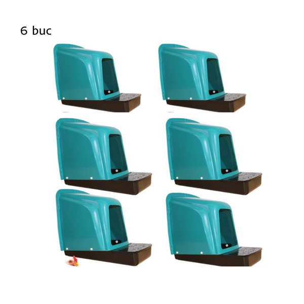 Cuibar pentru gaini V3 turcoaz la set 6buc