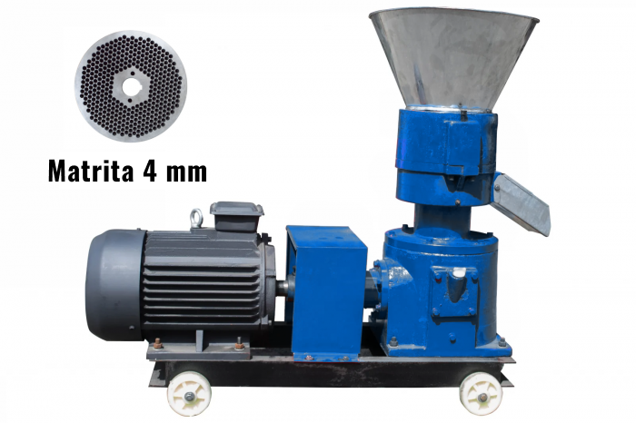 Granulator de furaje KL-200 cu motor electric de 7,5 kW