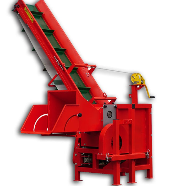 Tocator de crengi pentru tractor TN-130TK3 PRO cu volant si banda transportoare de 3m