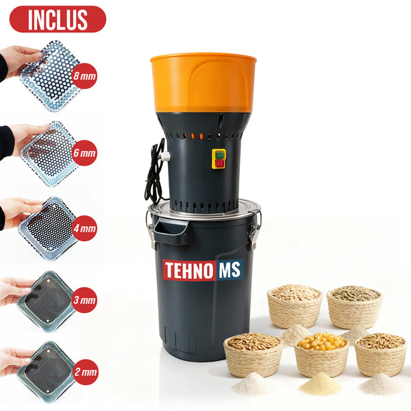 Moara de cereale HOLZ MILL- 25 L compacta GRI - Tehno ms